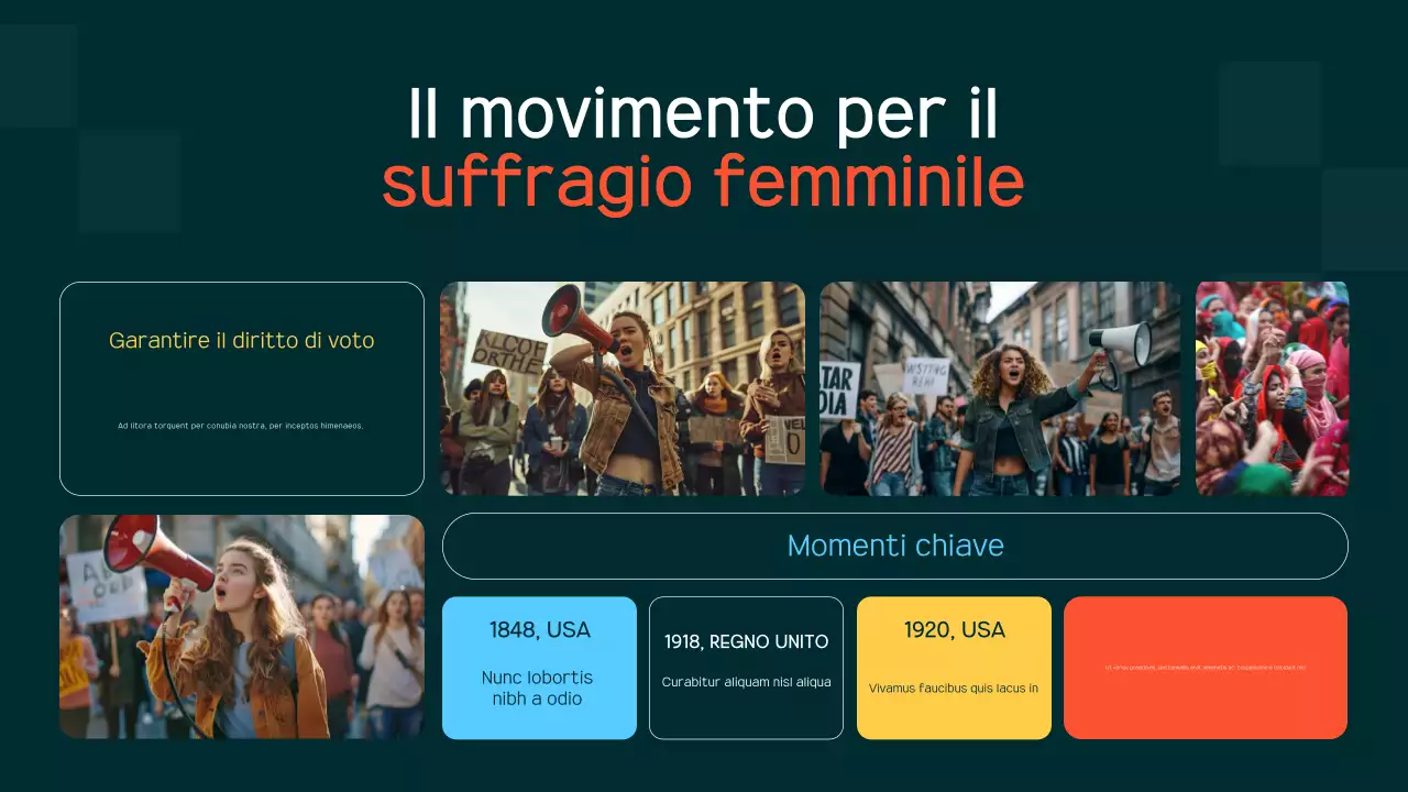annuncio dei movimenti civili moderni della marina
