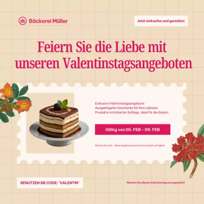 Pink Valentine's Promotion Soziale Medien