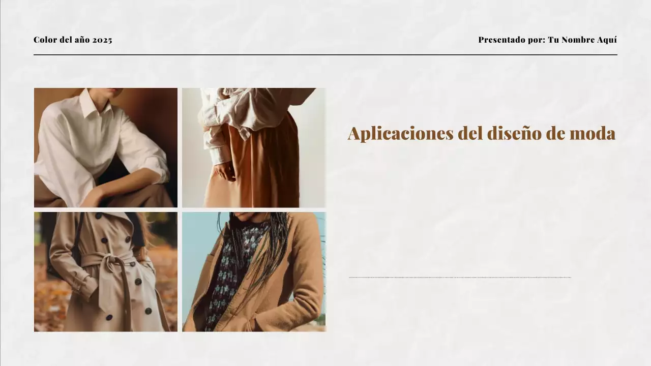 Presentación del Color del Año Beige y Moca