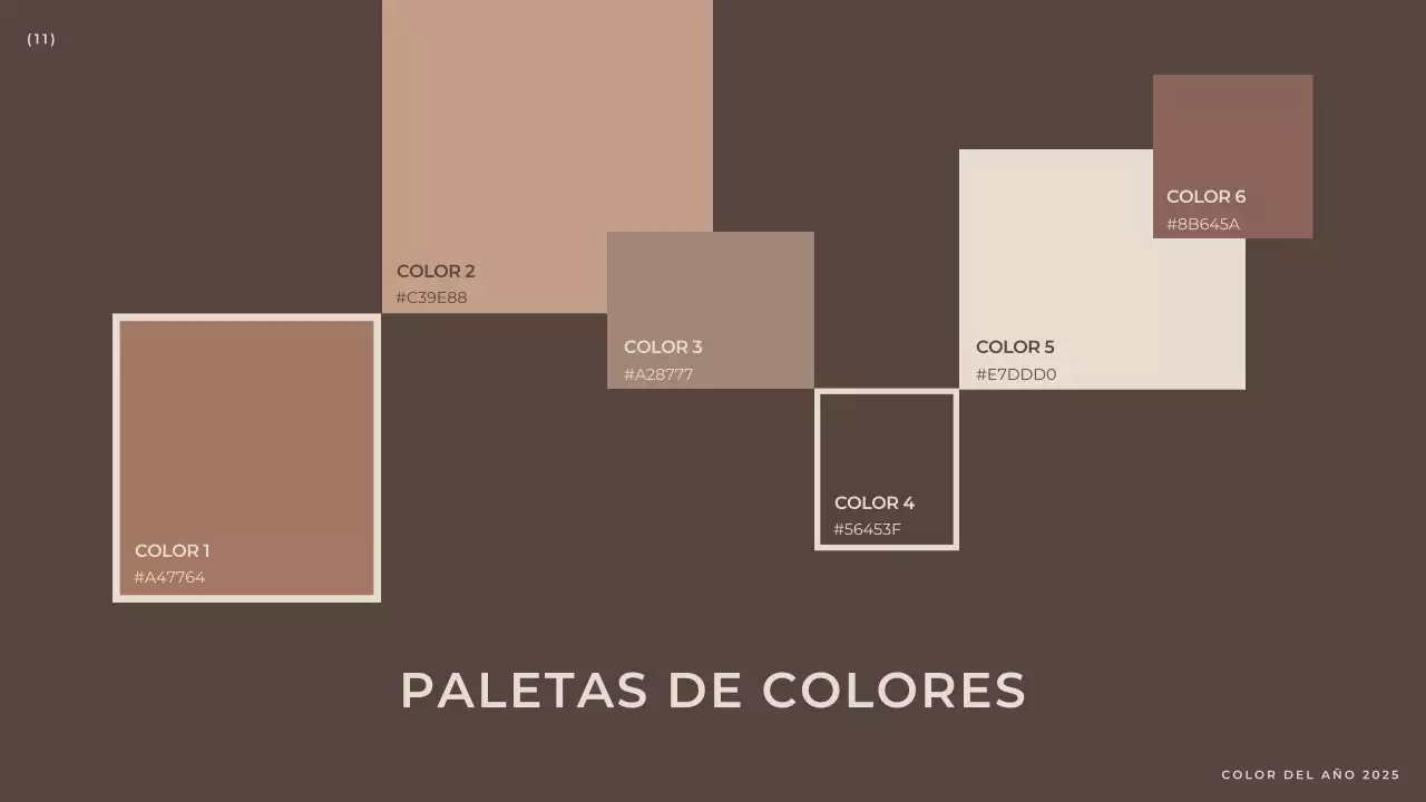 Marrón Moderno Elegante Informe de Moda