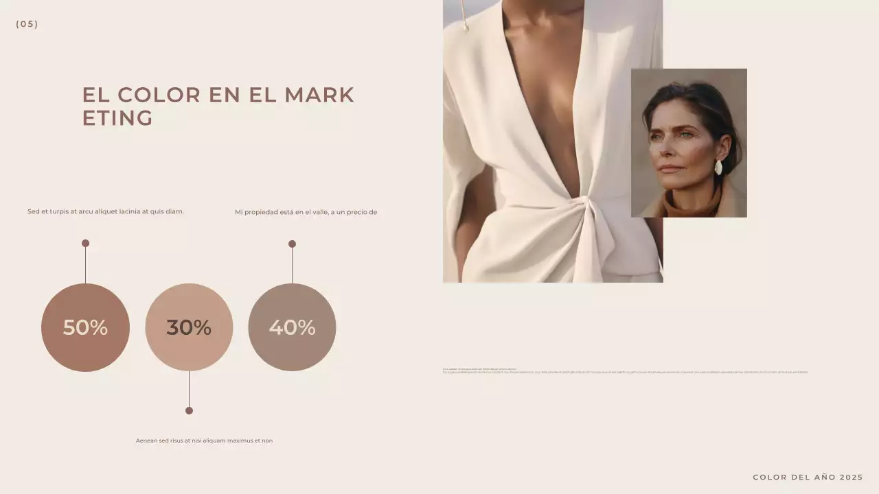 Marrón Moderno Elegante Informe de Moda