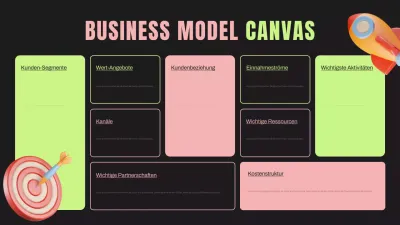 Schwarzer moderner Businessplan