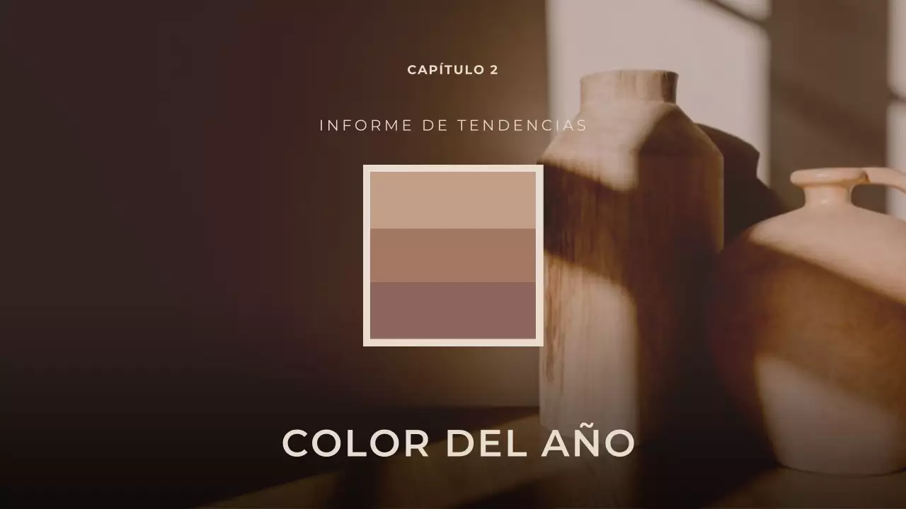 Marrón Moderno Elegante Informe de Moda