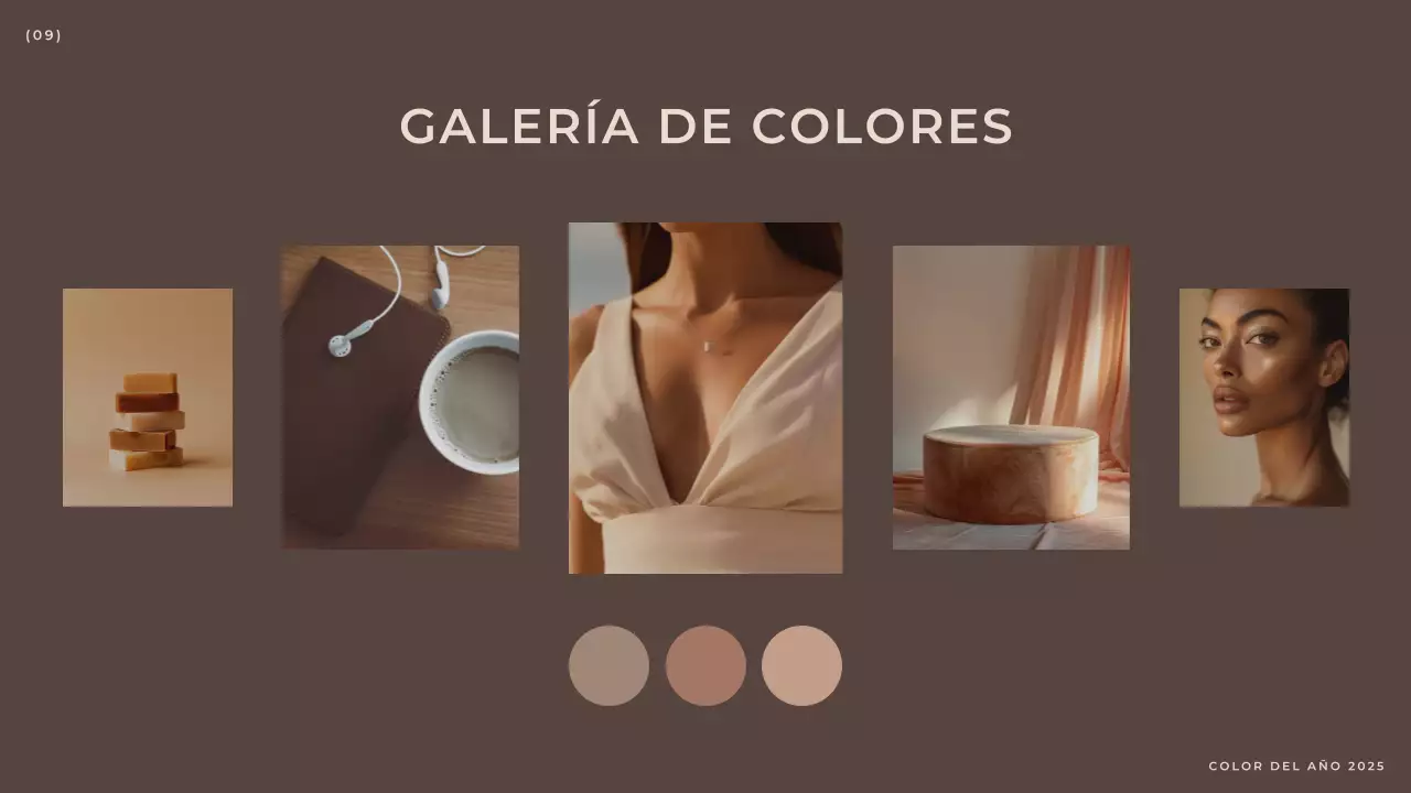 Marrón Moderno Elegante Informe de Moda