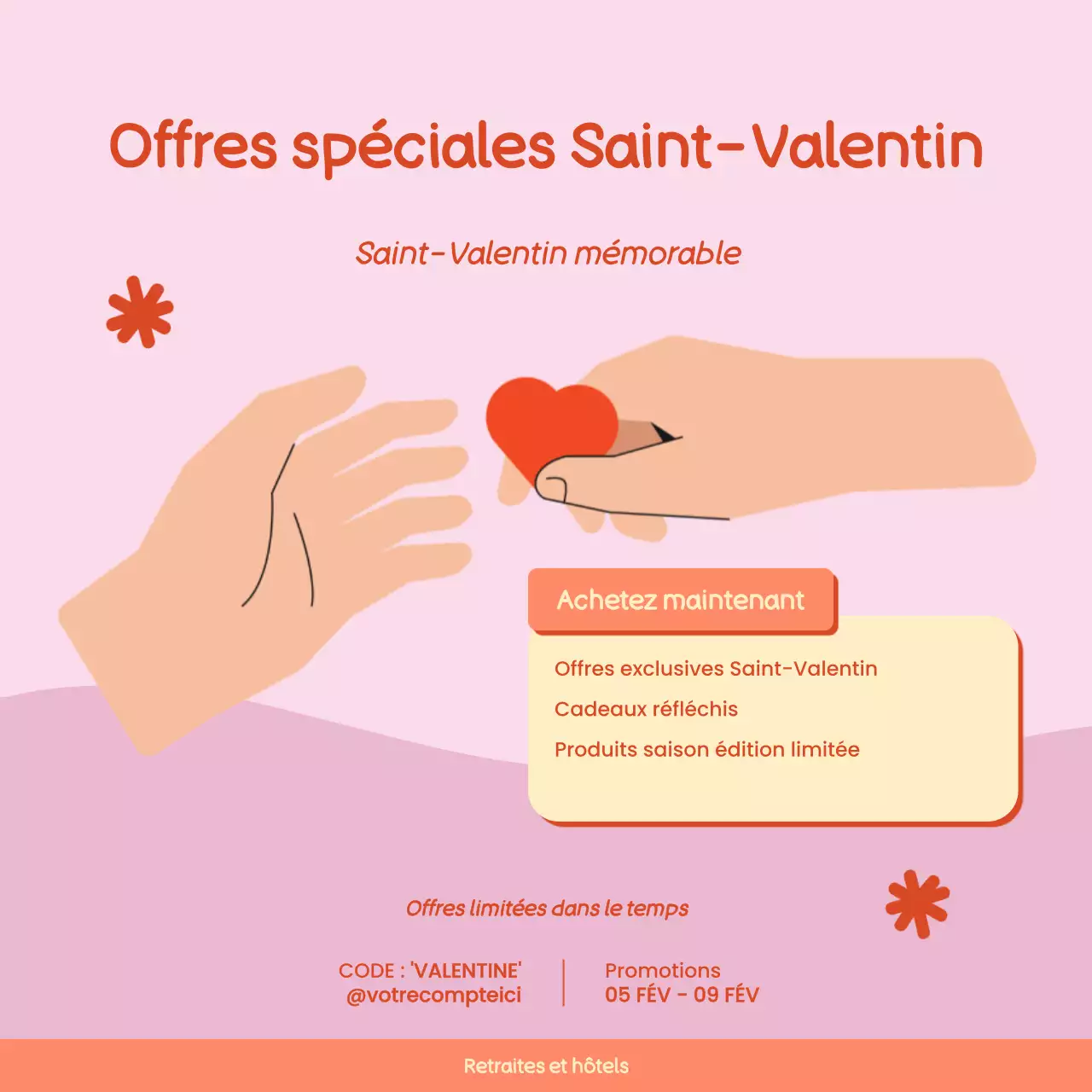 vert moderne promotion Valentine