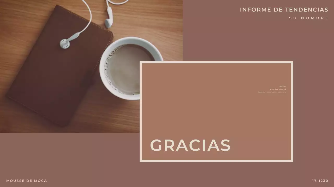 Marrón Moderno Elegante Informe de Moda