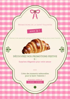 Pink Vintage Bakery Promotion Valentine