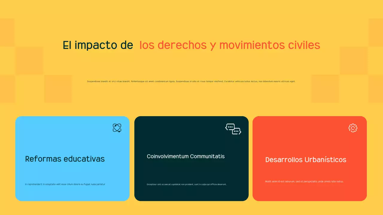 anuncio de movimientos civiles modernos