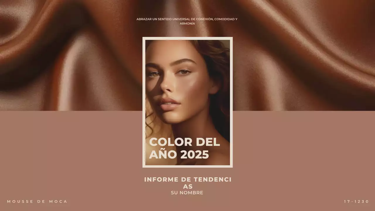 Marrón Moderno Elegante Informe de Moda