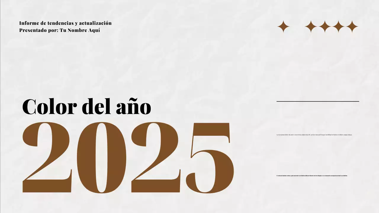 Presentación del Color del Año Beige y Moca