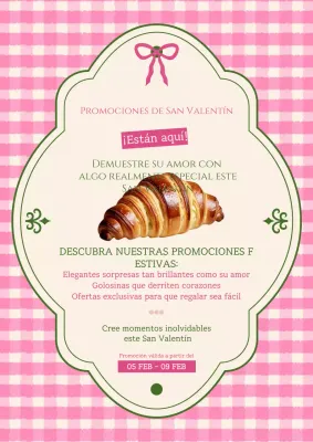 Pink Vintage Bakery Promoción San Valentín