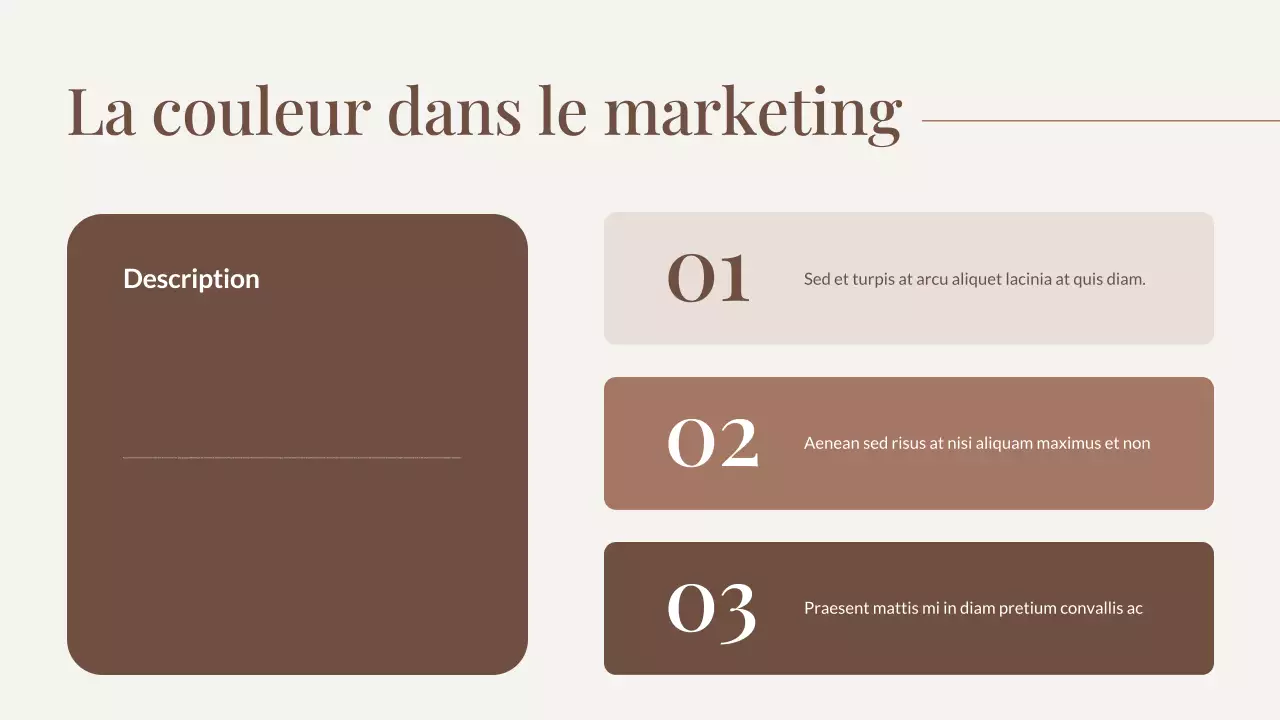 Brown Trend Color of The Year Presentation (Présentation de la couleur de l'année)