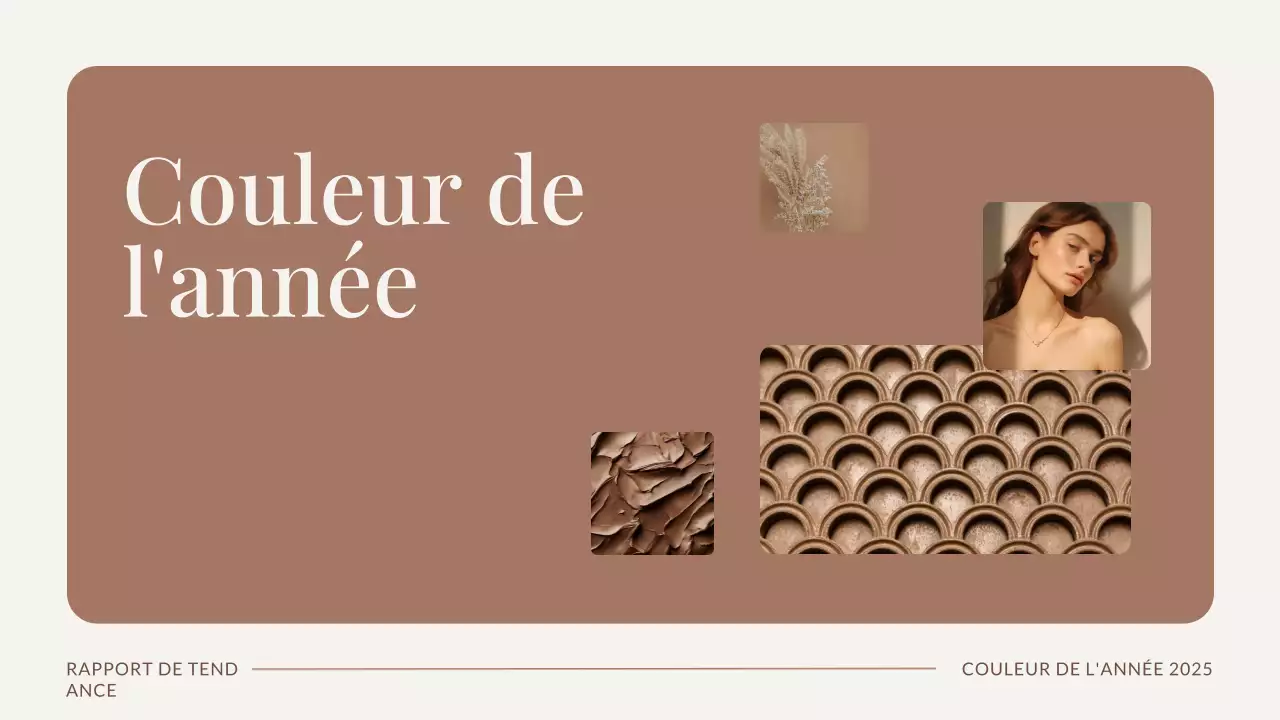 Brown Trend Color of The Year Presentation (Présentation de la couleur de l'année)