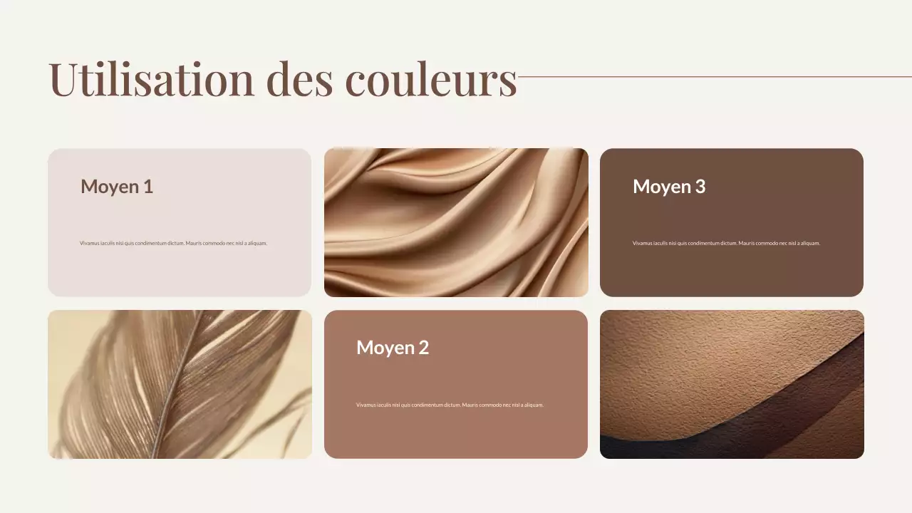 Brown Trend Color of The Year Presentation (Présentation de la couleur de l'année)