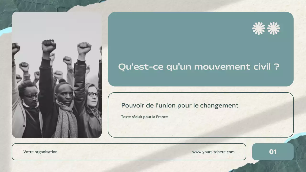 sarcelle annonce d'unité du mouvement civil moderne présentation