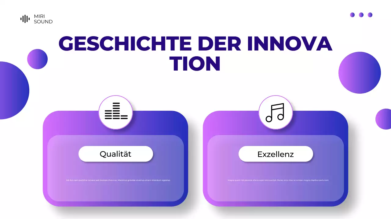 Präsentation des Produktkatalogs für digitale Geräte in Grau und Lila