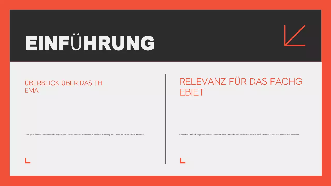 Orange modern Academic Education Präsentation