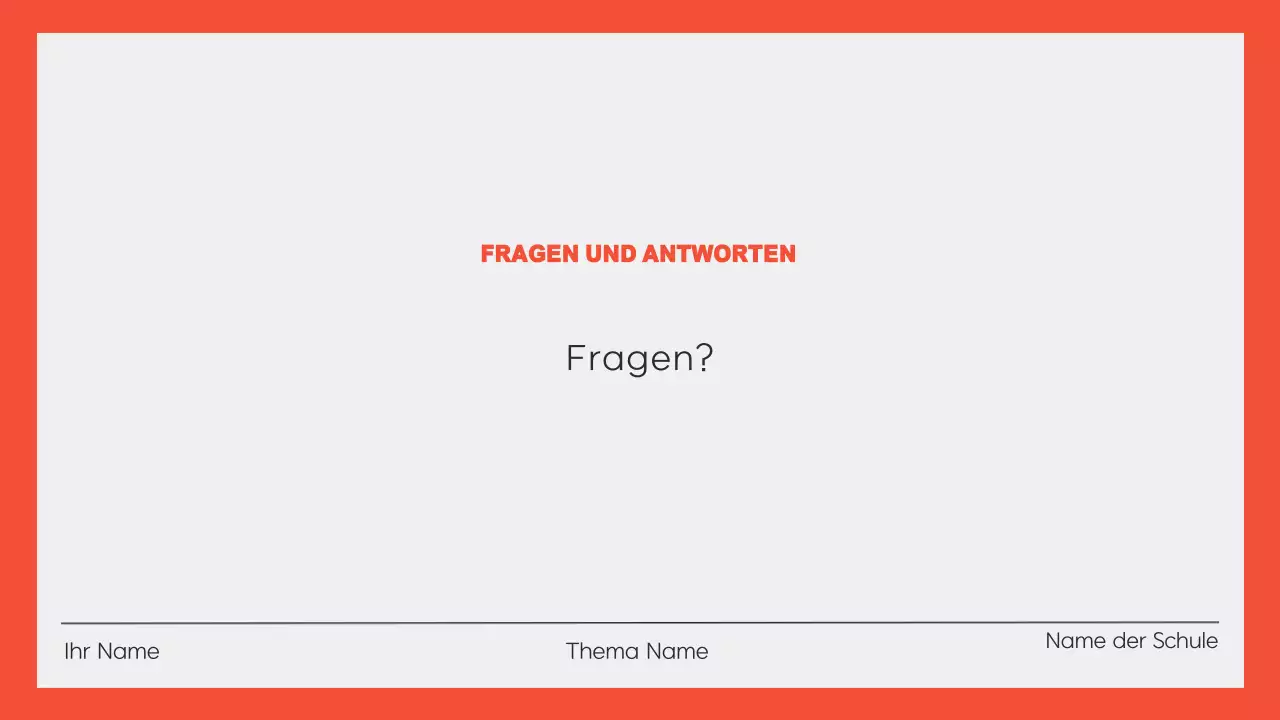 Orange modern Academic Education Präsentation