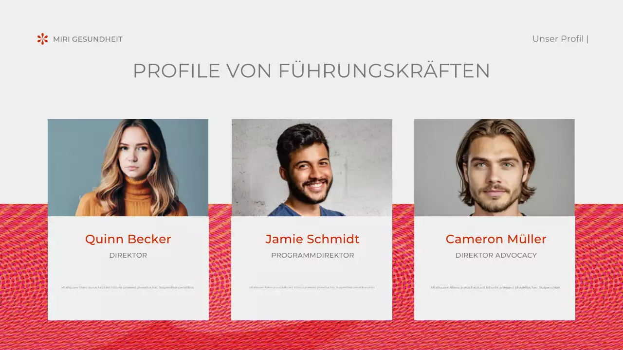 rotes abstraktes Non-Profit-Dokument