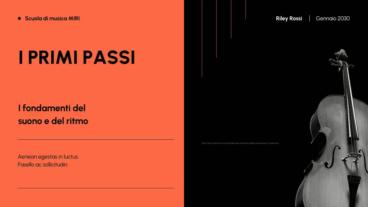 Arancione e nero Storia della musica moderna