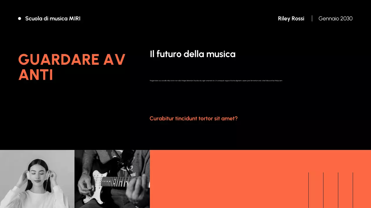 Arancione e nero Storia della musica moderna