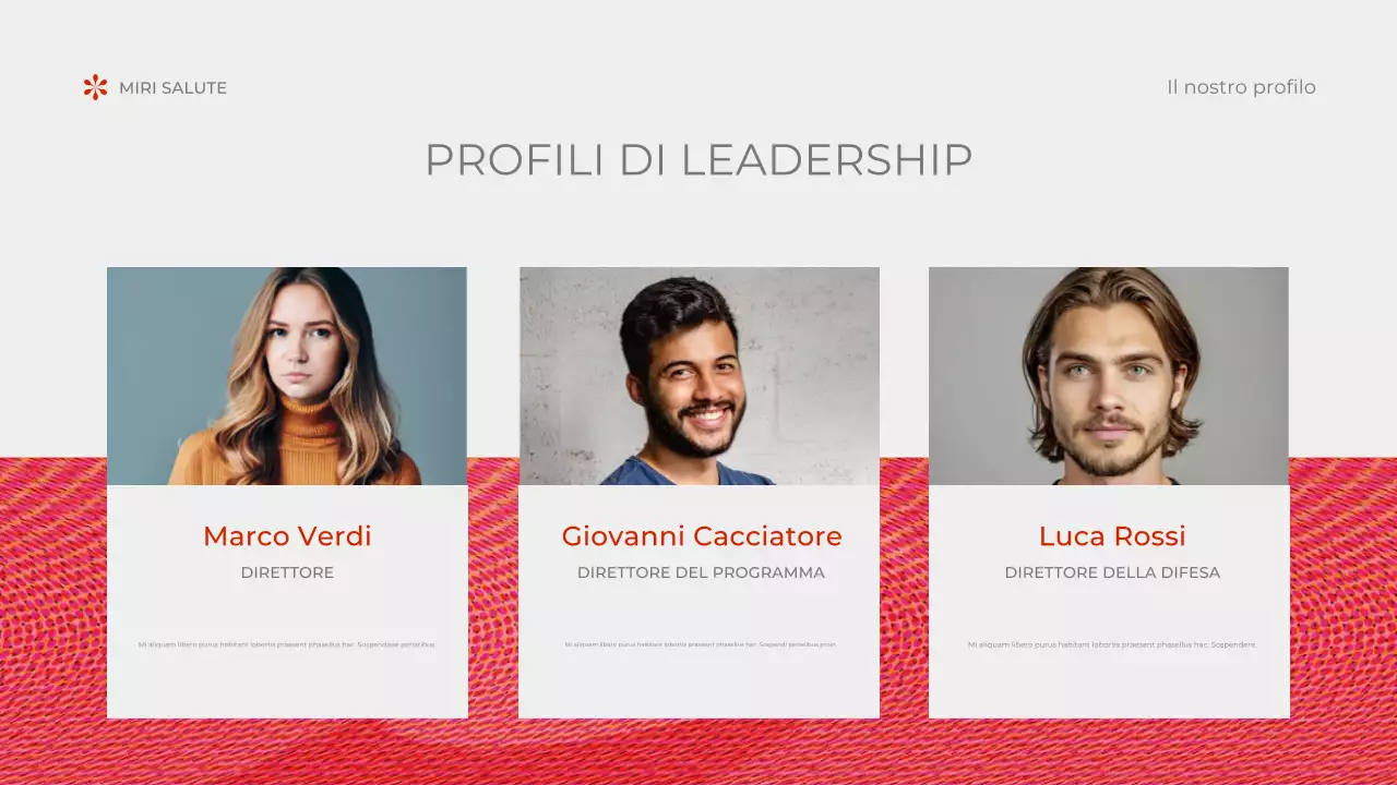 documento rosso astratto non profit