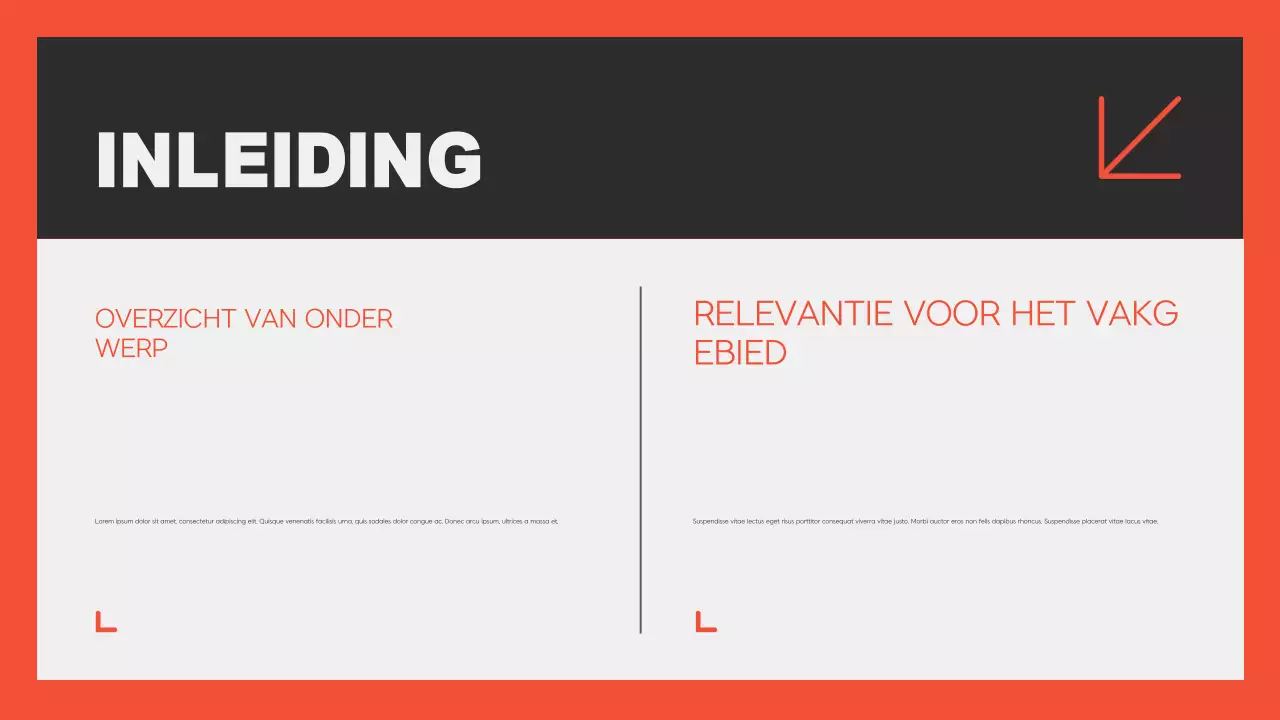 Orange modern Academisch Onderwijs Presentatie