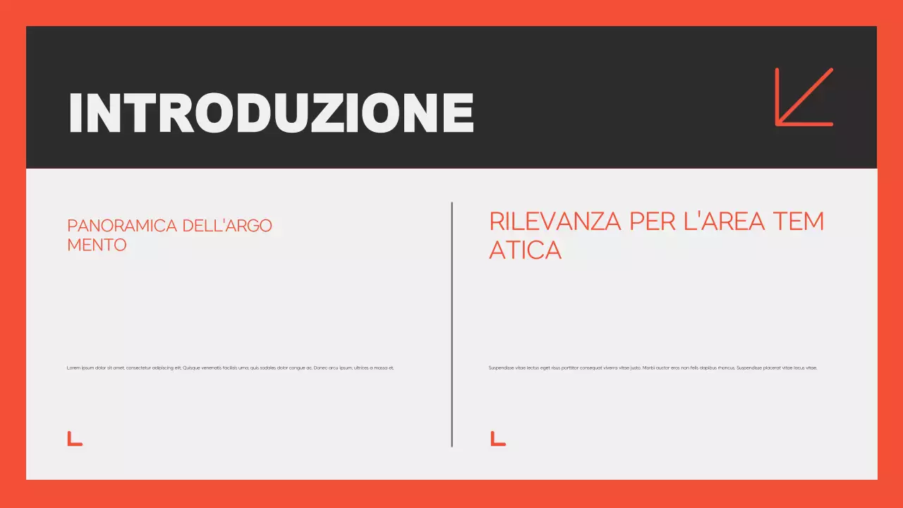 Presentazione dell'istruzione accademica moderna di Orange