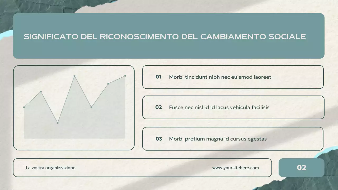 presentazione dell'annuncio del movimento civile moderno di colore verde acqua