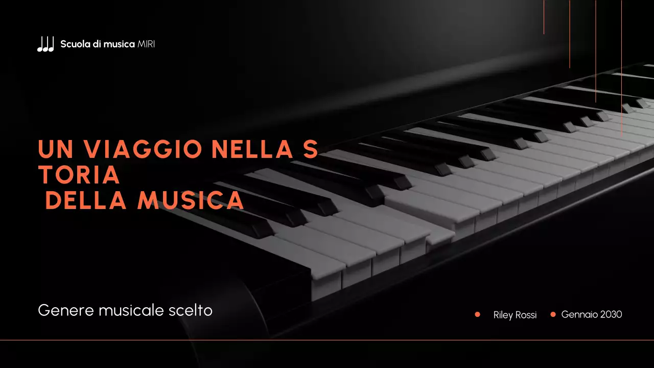 Arancione e nero Storia della musica moderna