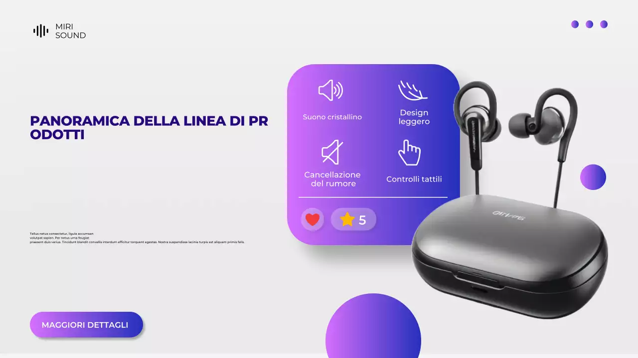 Presentazione del catalogo dei prodotti dei dispositivi digitali grigi e viola