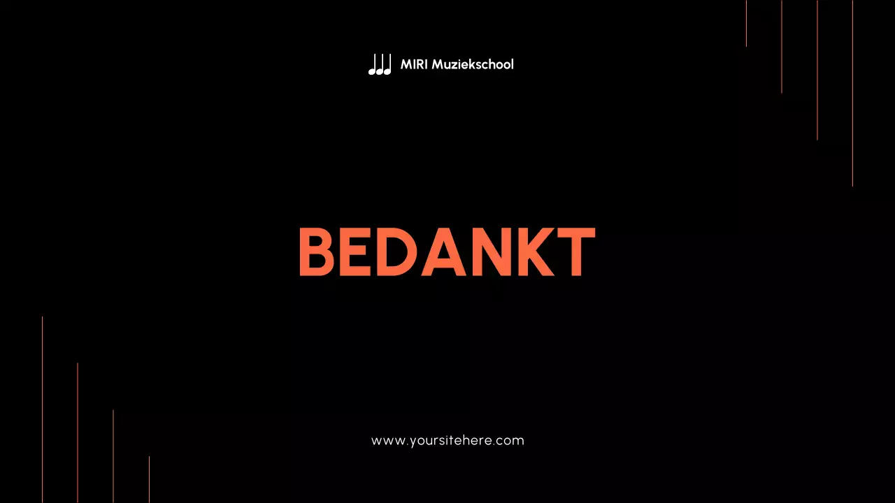 Oranje en zwart Moderne Muziekgeschiedenis