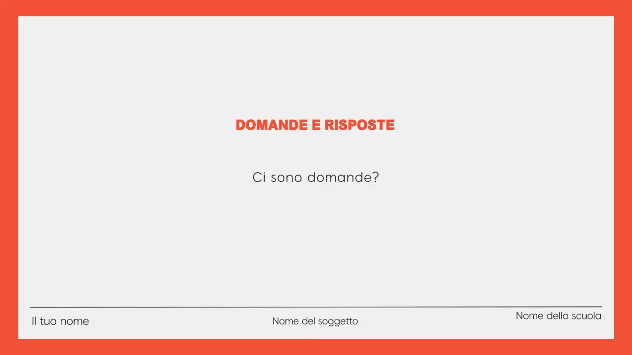 Presentazione dell'istruzione accademica moderna di Orange