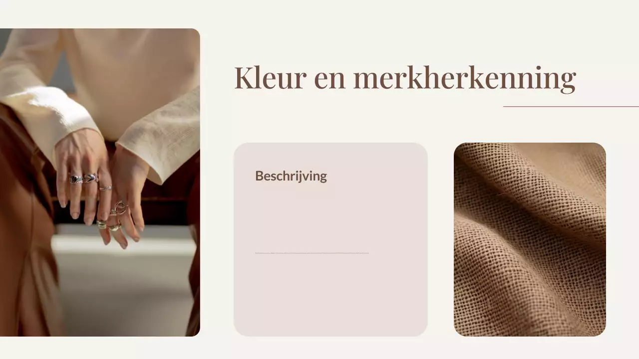 Bruine Trendkleur van het Jaar Presentatie