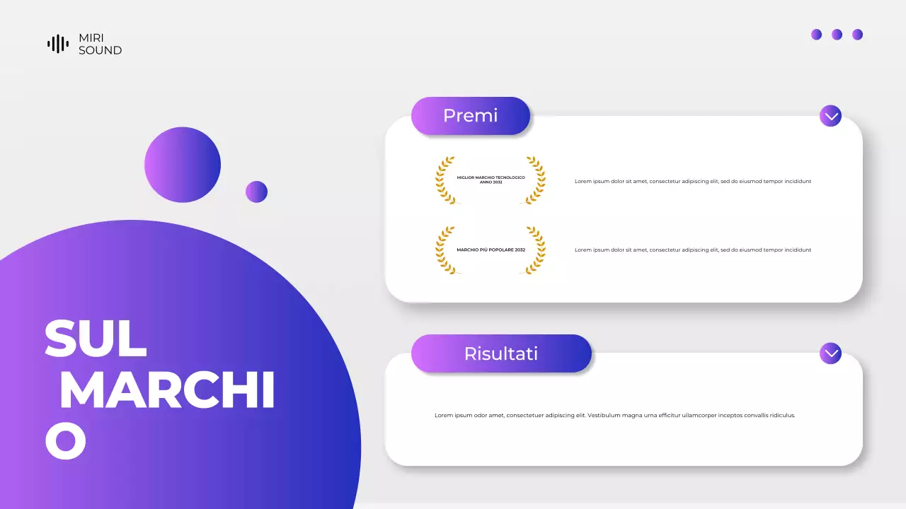 Presentazione del catalogo dei prodotti dei dispositivi digitali grigi e viola