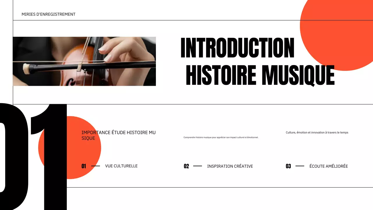 présentation de la musique classique d'orange