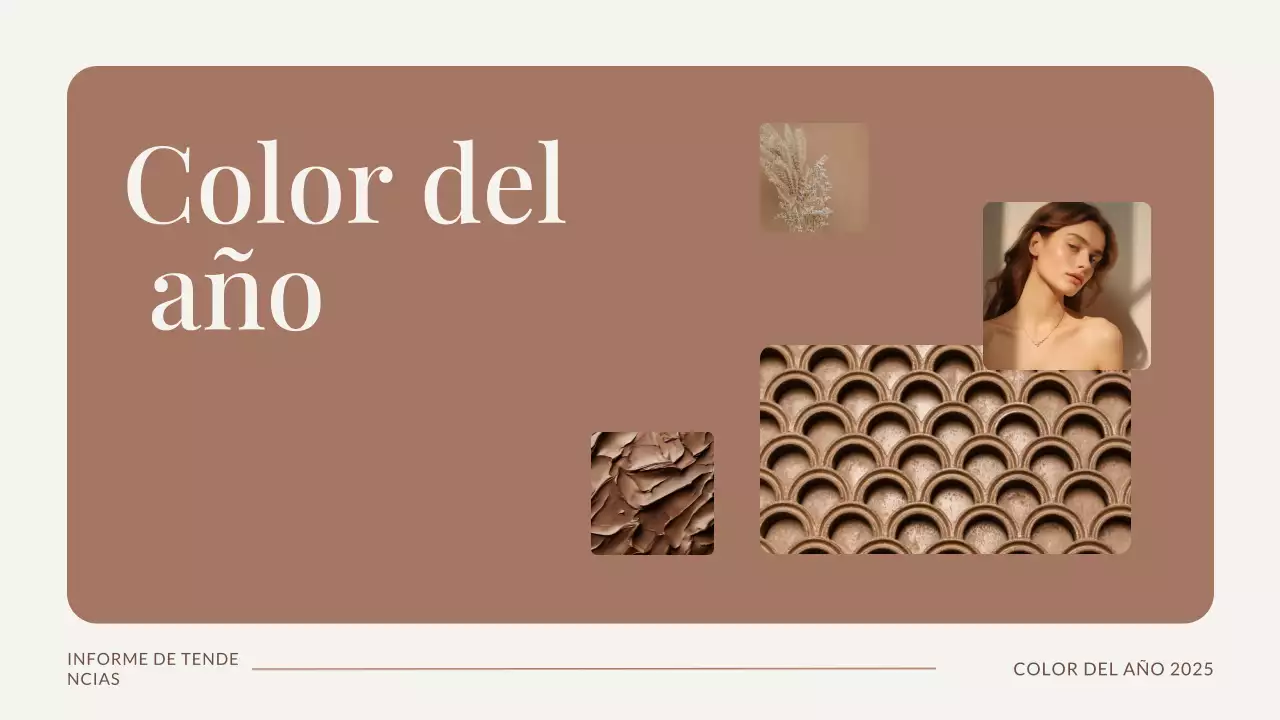 Presentación de Brown Trend Color of The Year