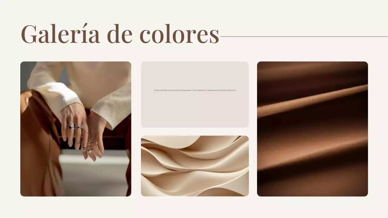Presentación de Brown Trend Color of The Year