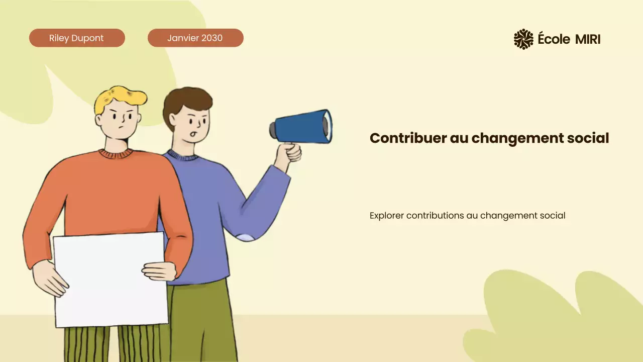 Beige et Orange Mouvements civils modernes illustrés autour du monde