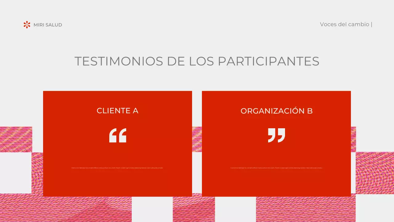 documento rojo abstracto sin ánimo de lucro