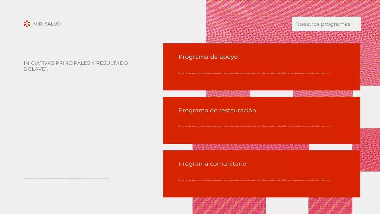 documento rojo abstracto sin ánimo de lucro