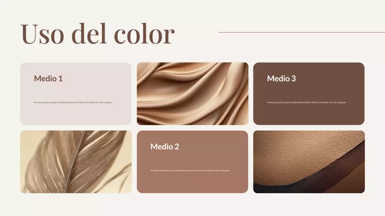 Presentación de Brown Trend Color of The Year