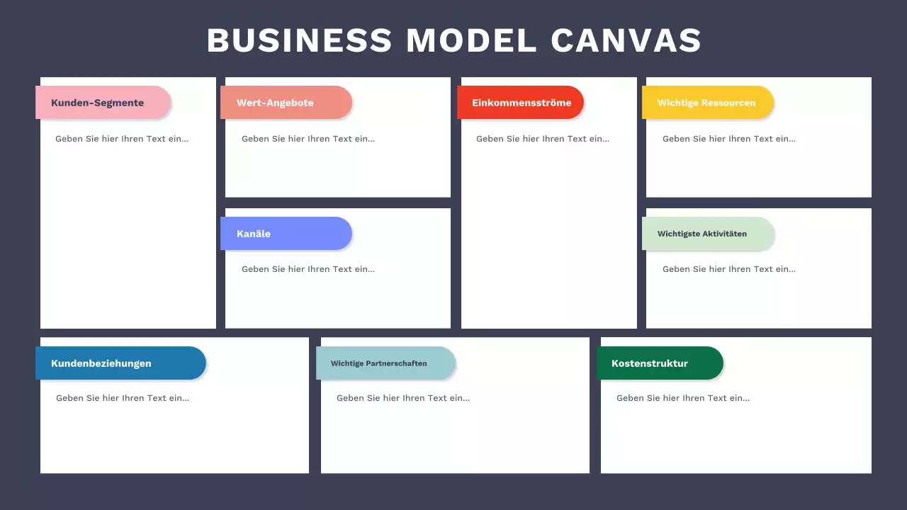 blue modern business plan template