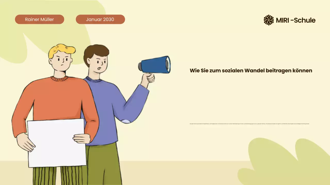 Beige und Orange Moderne illustrierte Bürgerbewegungen rund um die Welt