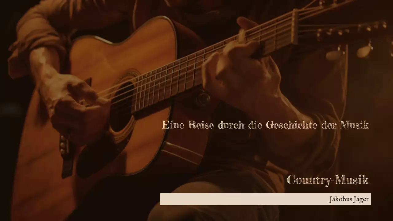 Braun Rustikale Musikgeschichte Präsentation