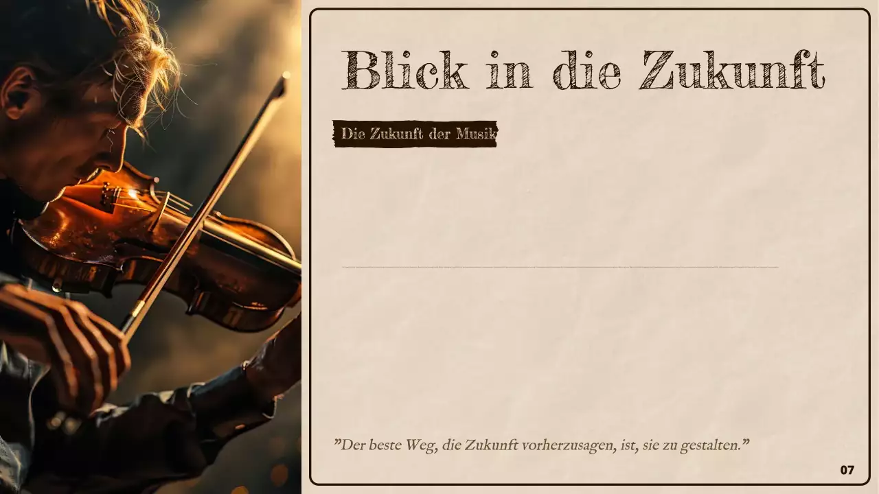 Braun Rustikale Musikgeschichte Präsentation