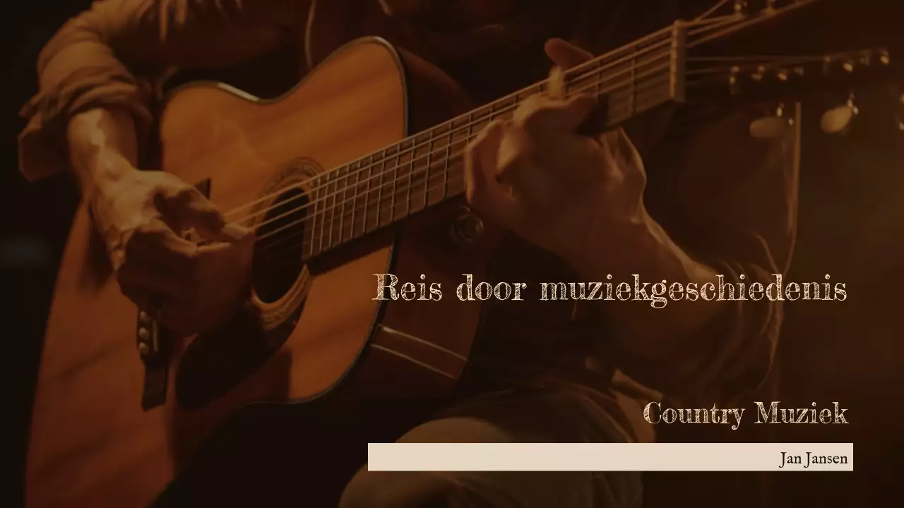 Bruin Presentatie Rustieke Muziekgeschiedenis