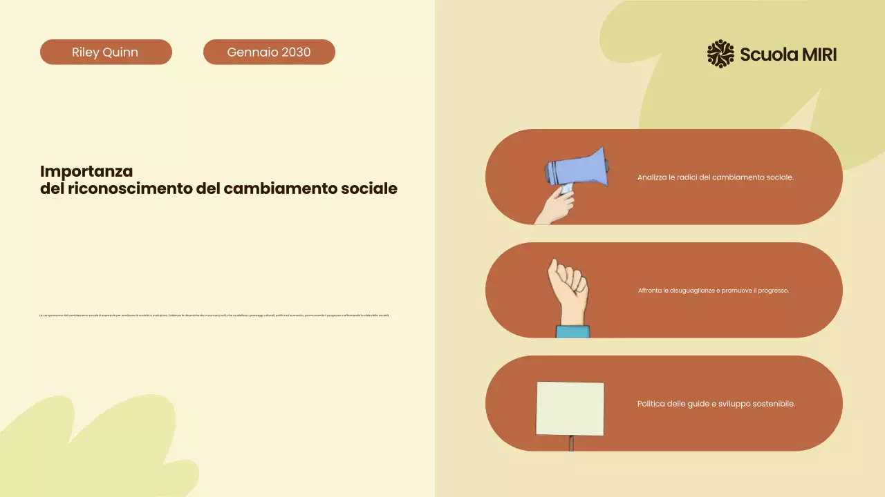 Beige e arancione Movimenti civili moderni illustrati in tutto il mondo