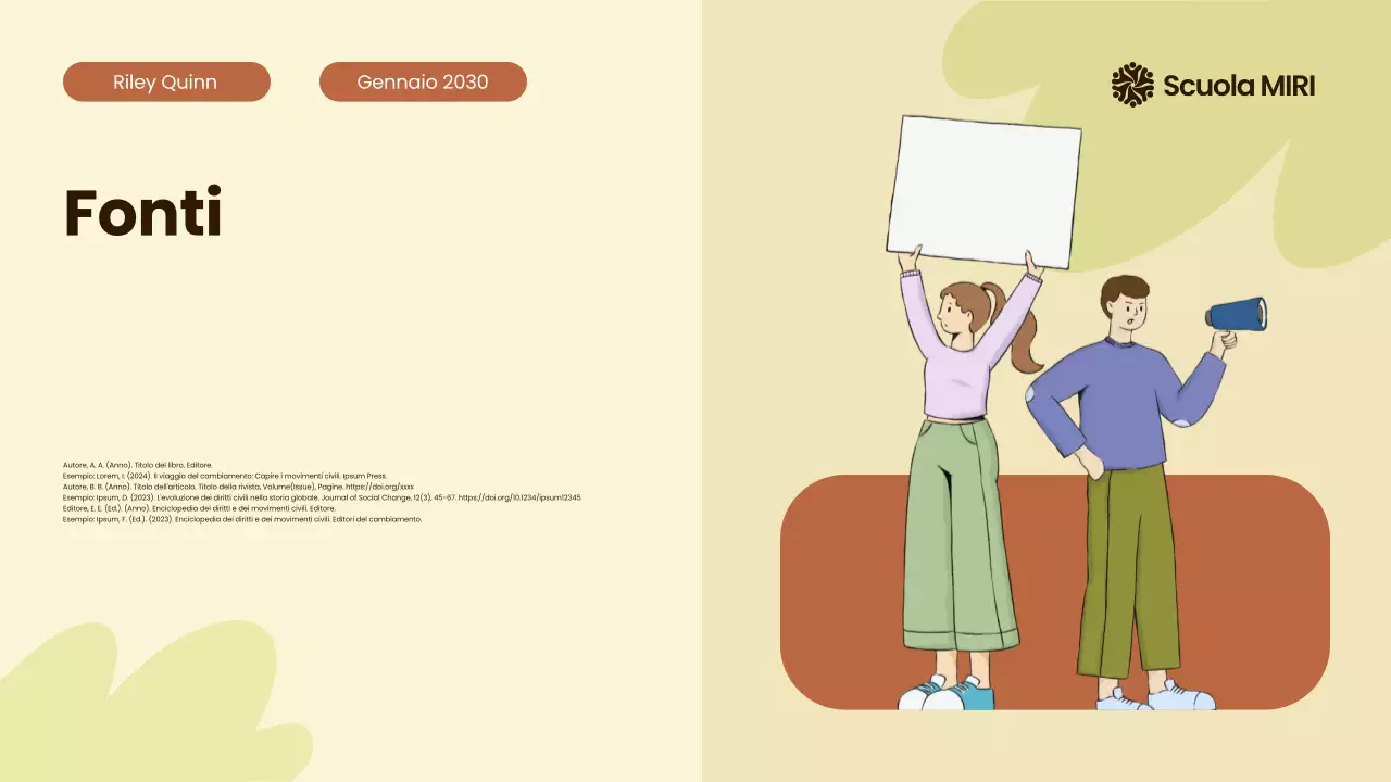 Beige e arancione Movimenti civili moderni illustrati in tutto il mondo