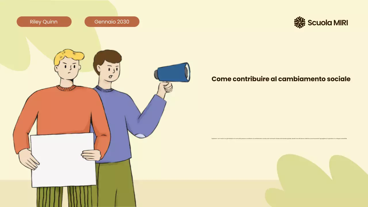 Beige e arancione Movimenti civili moderni illustrati in tutto il mondo